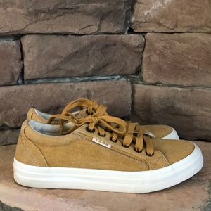 Taos Plim Soul Lace Up Canvas Sneaker / Golden Yellow / SZ 6.5